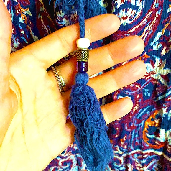 Funky Angie Bohemian Gauzy Lace Tassel Tunic - Picture 5 of 10